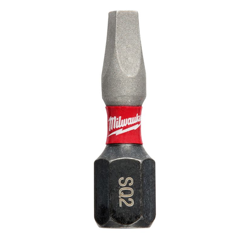 Milwaukee SHOCKWAVE Impact Duty 48-32-4722 Impact Insert Bit, #2 Square Point, 1/4 in, Steel